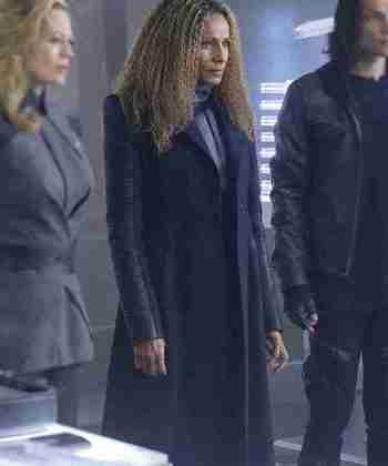 Star Trek Picard Michelle Hurd Black Wool Coat