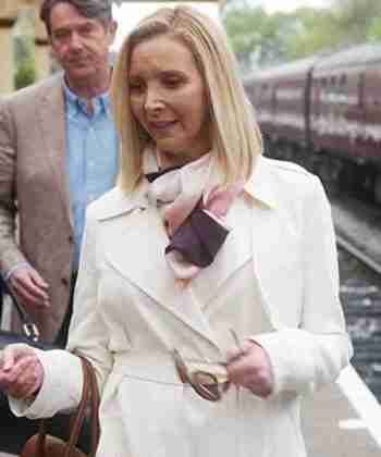 Lisa Kudrow Feel Good White Trench Coat